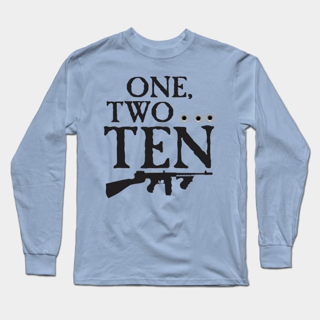 One, Two Long Sleeve T-Shirt by ZombieNinjas